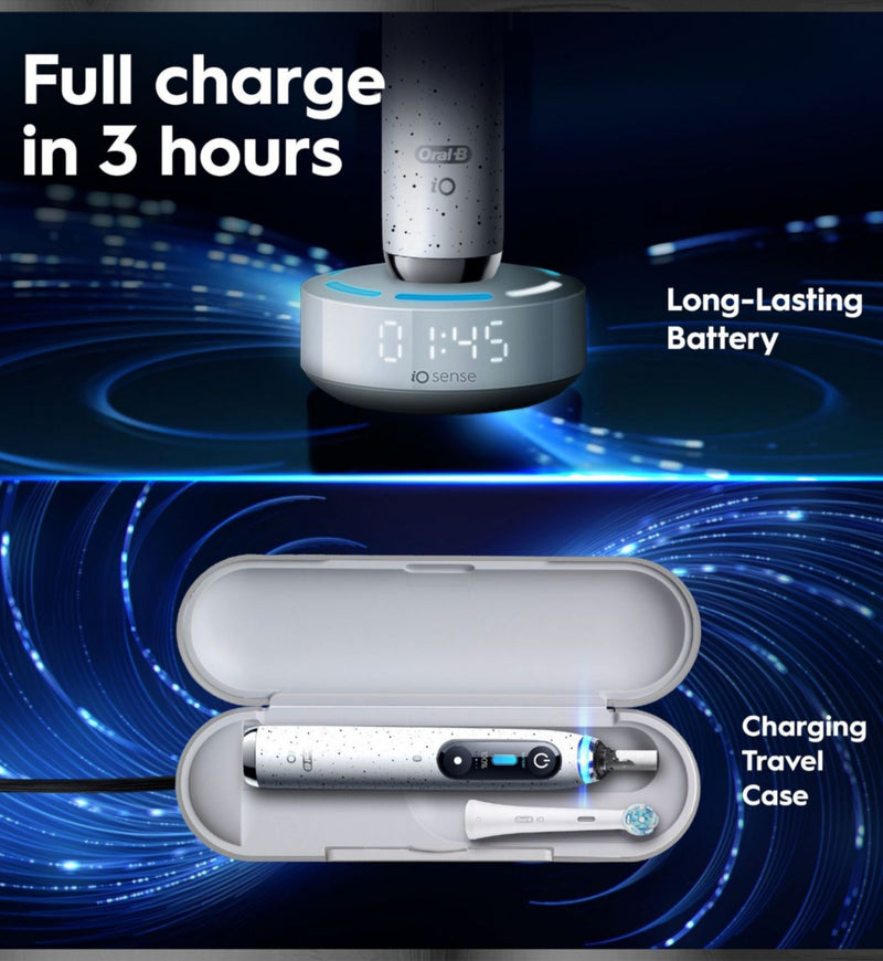 Oral-B iO10 electric toothbrush Stardust White, imported from the UK