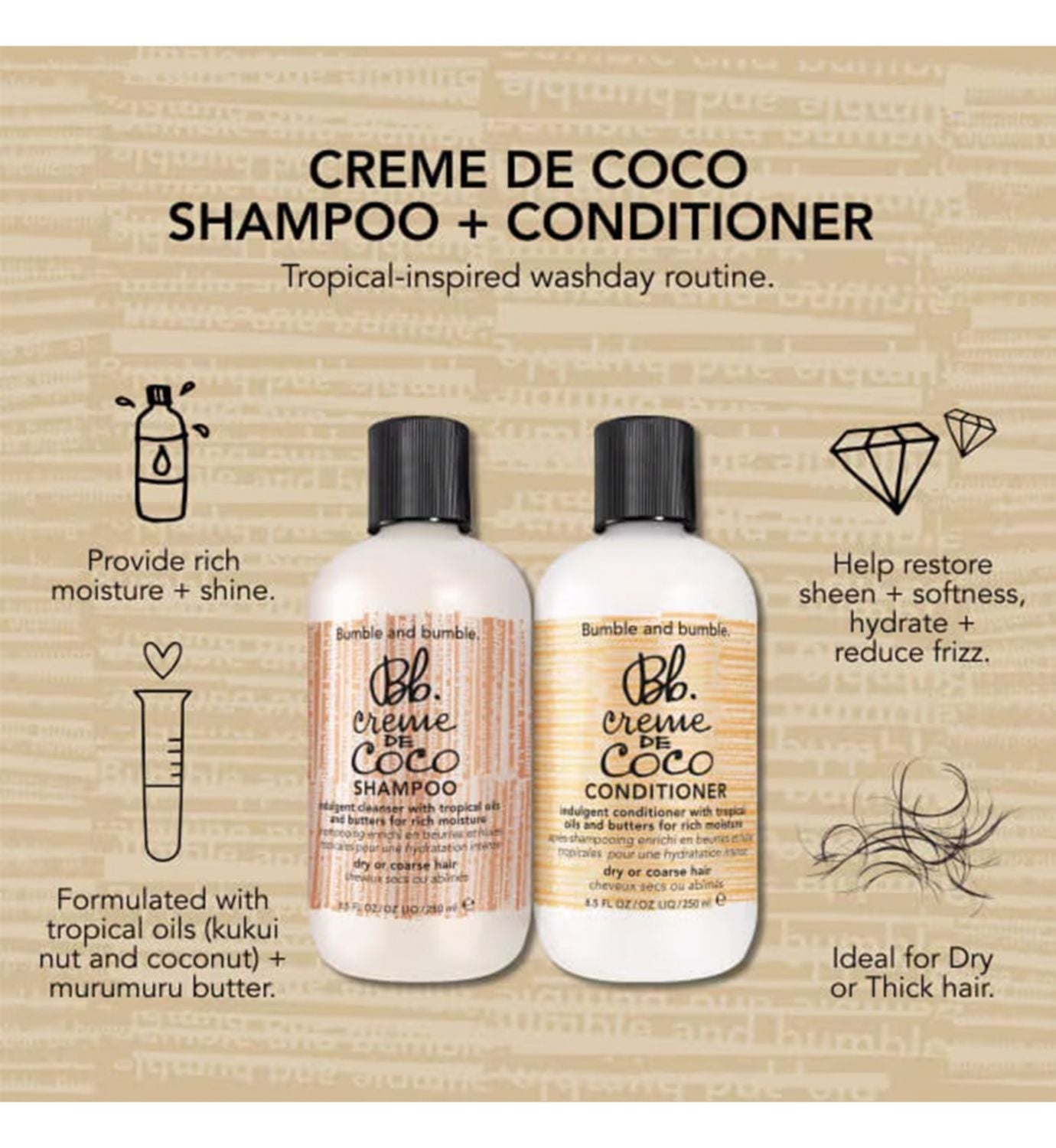 Bumble And Bumble Creme De Coco Conditioner 1L - British product
