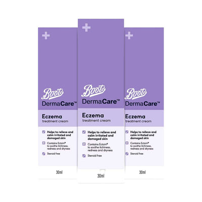 Boots Dermacare Ekzembehandlungs-Creme-Bundle 30ml x 3