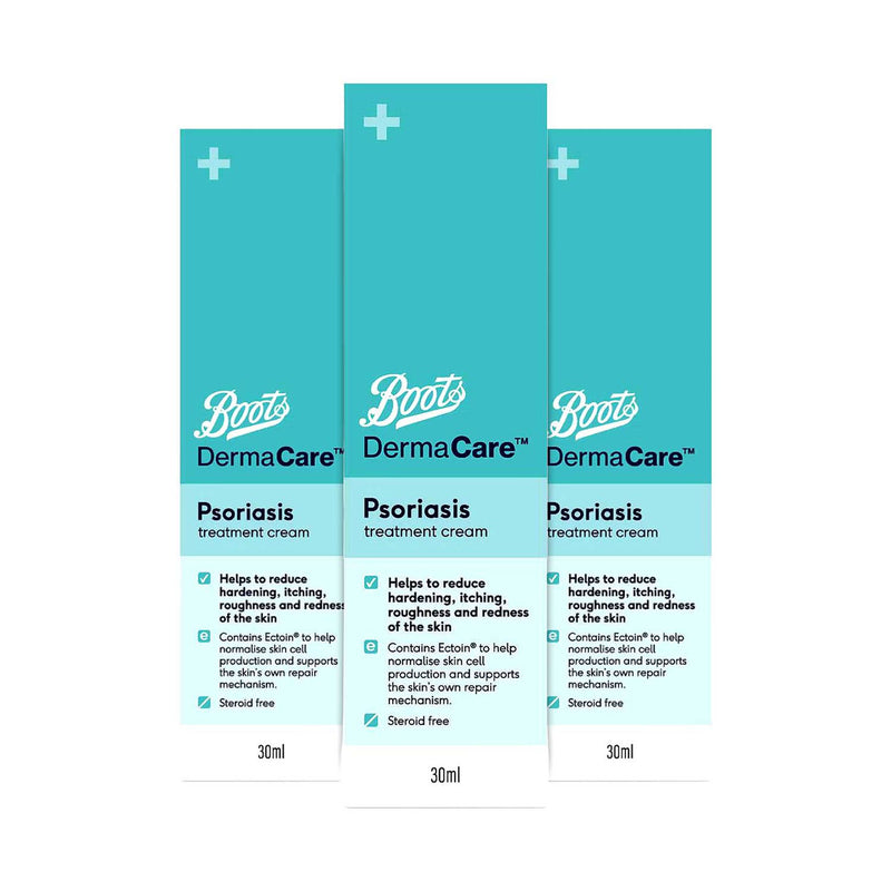 Lot de 3 crèmes de traitement du psoriasis Boots Dermacare 30ml, importé du Royaume-Uni