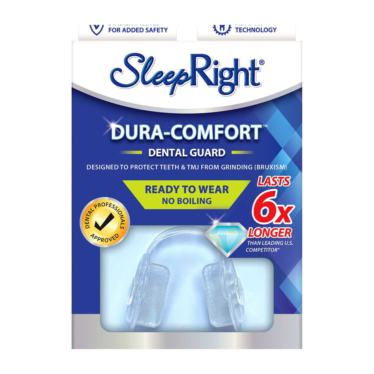 SleepRight Dura Comfort dental guard for teeth grinding (British brand)