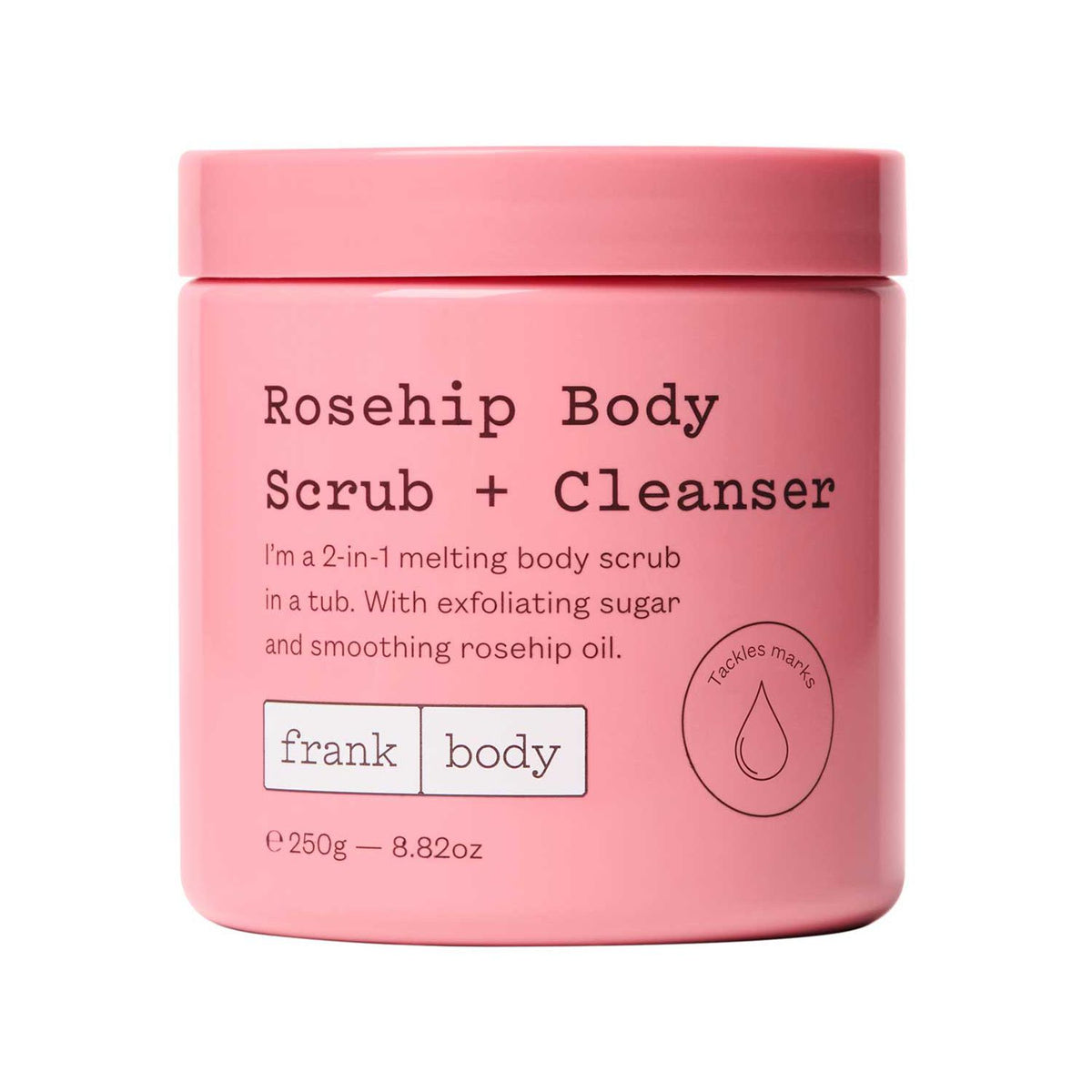 Frank Body Rosehip Body Scrub 250g, imported from the UK