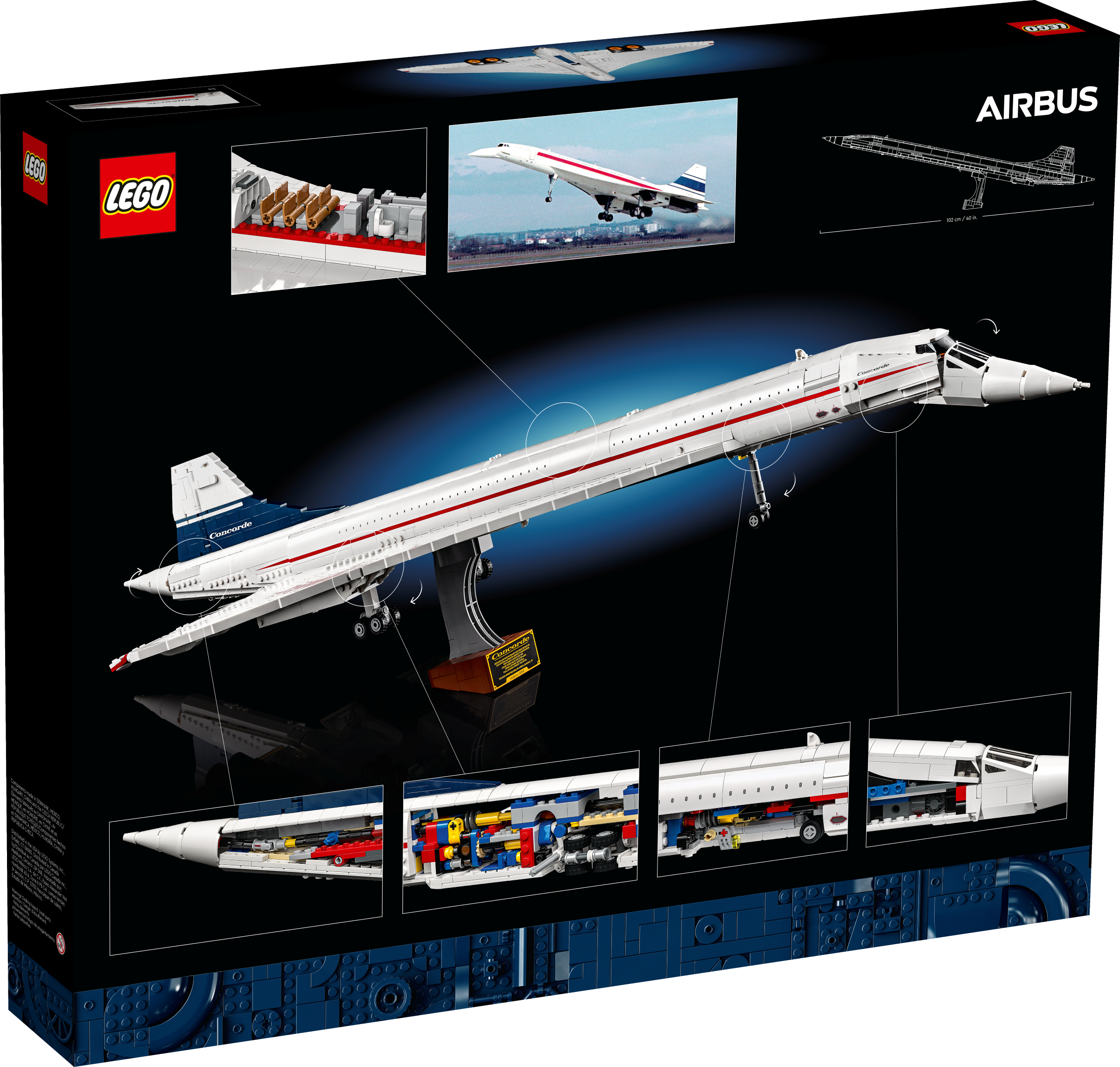 LEGO Concorde airplane model 2083 pieces - British product
