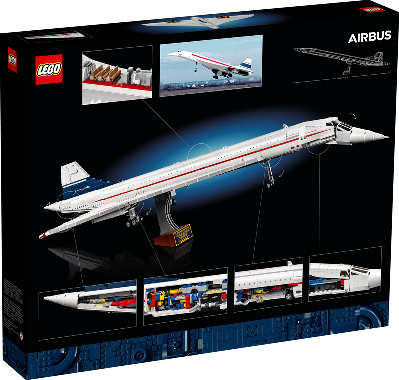 LEGO Concorde airplane model 2083 pieces - British product