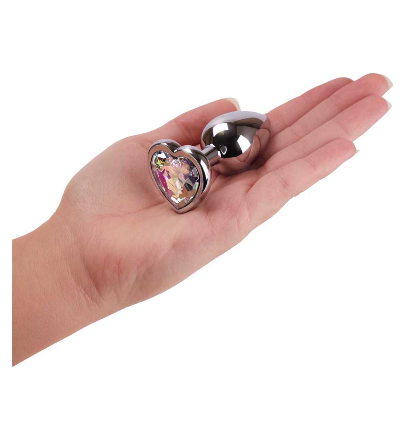 Ann Summers small heart metal butt plug silver (British brand)