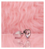 Ann Summers small heart metal butt plug silver (British brand)