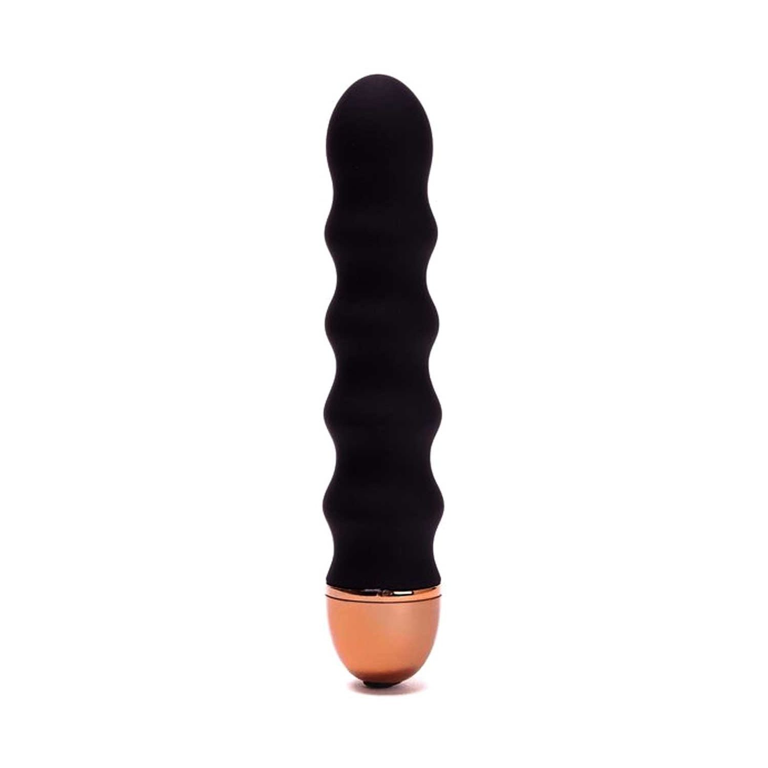 Ann Summers Ripple Silicone Vibrator Schwarz 4,5 Zoll - Britisches Produkt