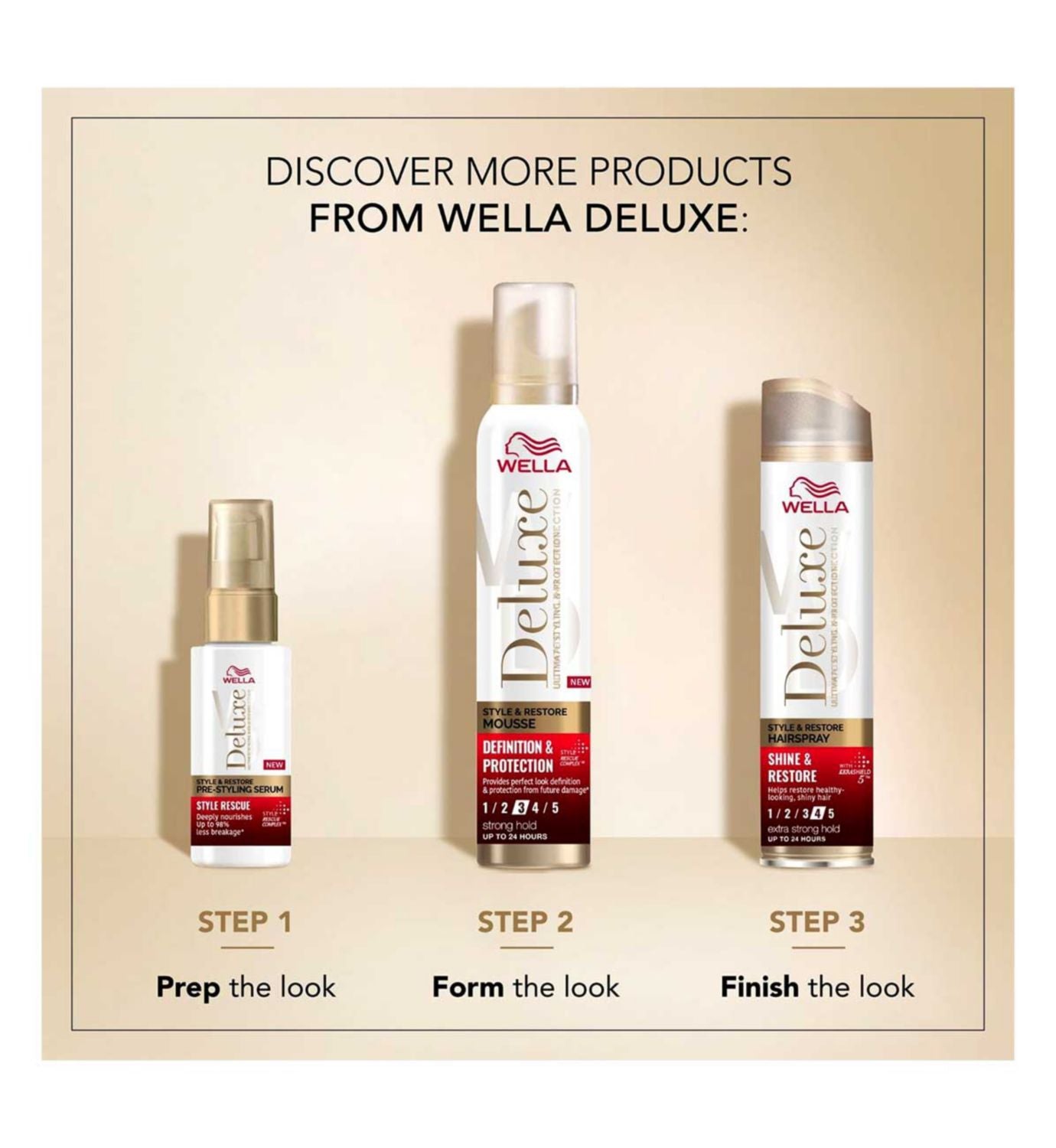 Wella Deluxe Definition Mousse 200ml, UK version