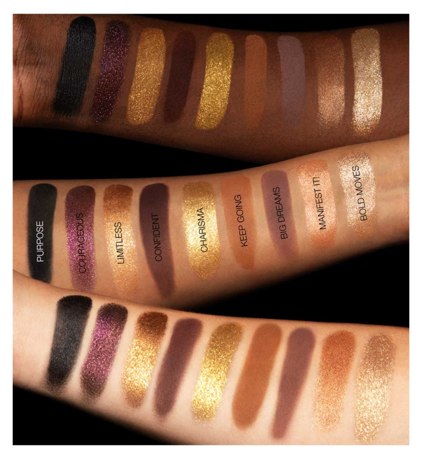 Huda Beauty Empowered Eyeshadow Palette 18 shades - British product
