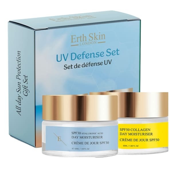 ErthSkin SPF 30 and SPF 50 day cream gift set, UK version
