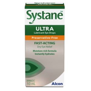 Systane Preservative Free Ultra Eye Drops 10ml (British brand)