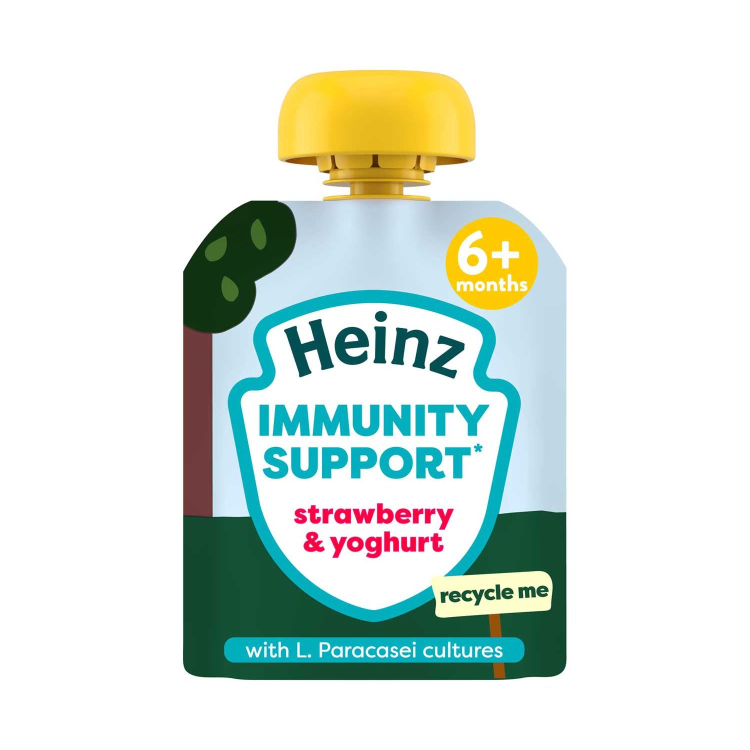 Heinz Immunity Support strawberry yogurt baby food 85g (British brand)