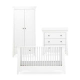 CuddleCo Clara White Nursery Furniture Set - British product