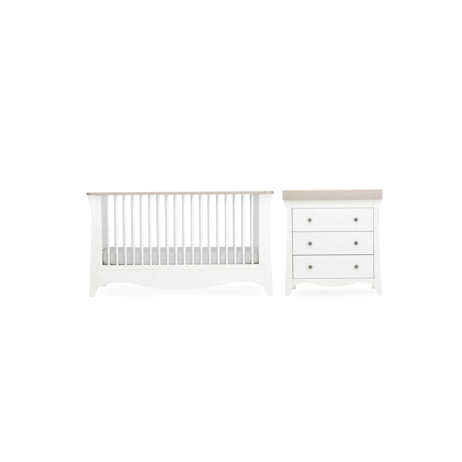 CuddleCo Clara nursery furniture set 2pc - British product