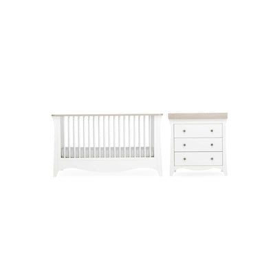 CuddleCo Clara Nursery Furniture Set Cot Bed and Dresser
