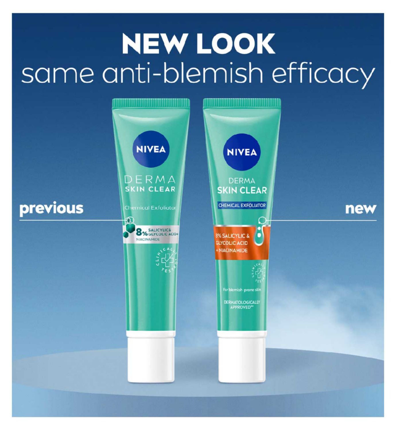 NIVEA Derma Skin Clear chemical exfoliator 40ml, UK version
