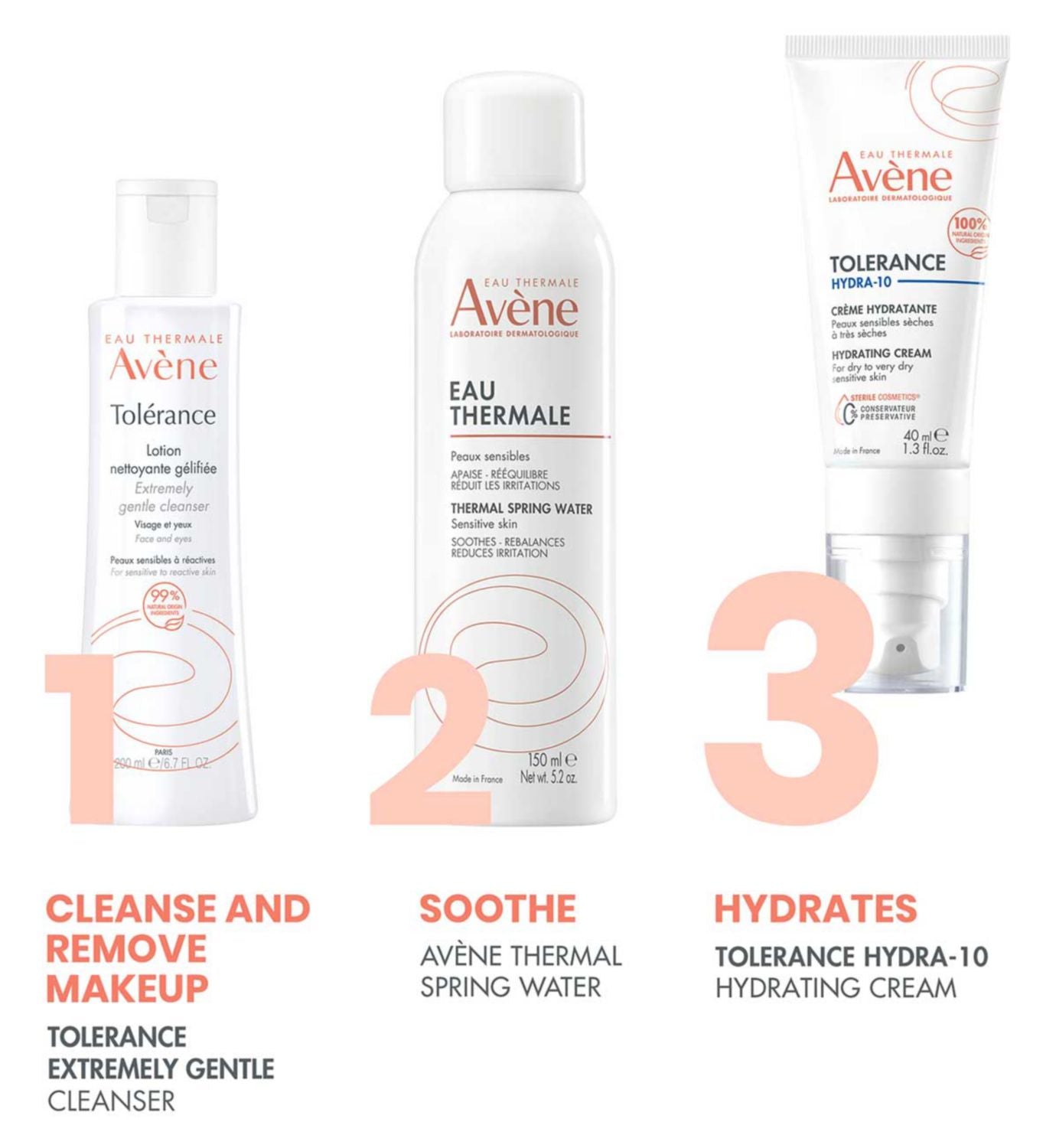 Avène Tolerance Hydra-10 Hydrating Cream for Sensitive Skin 40ml - British product
