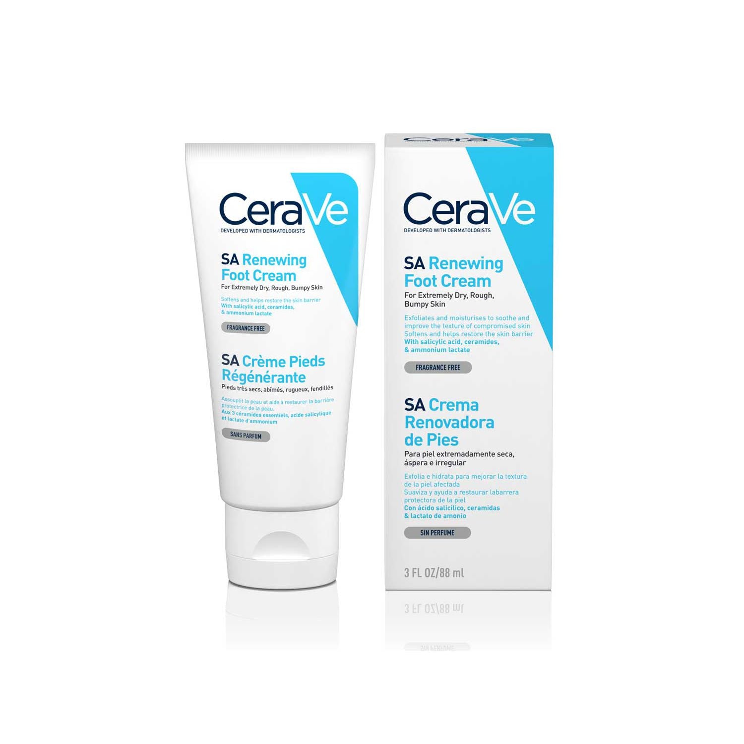 CeraVe SA Renewing Foot Cream 88ml - British product
