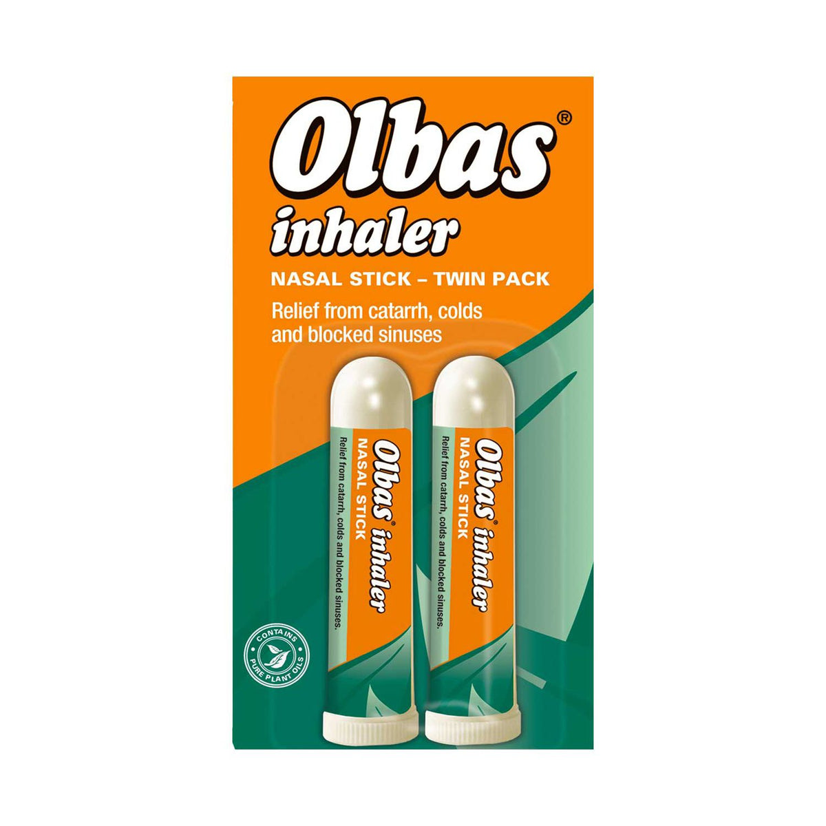 Olbas Inhaler twin pack nasal stick (British brand)