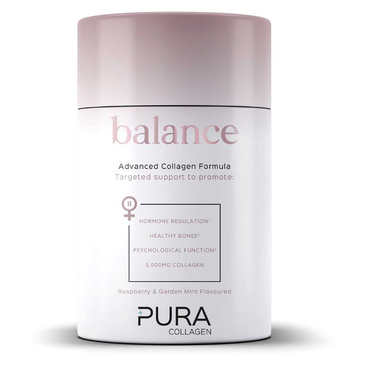 Pura Collagen Balance Advanced Female Health Formula Raspberry & Garden Mint GOODS Boots   