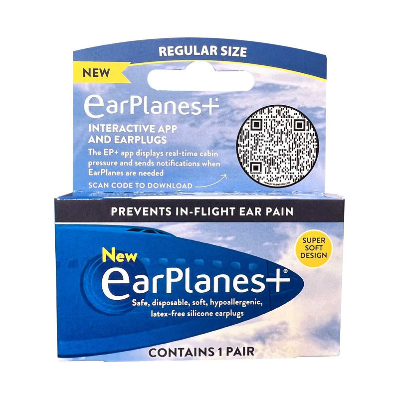 Earplanes Plus adult earplugs 1 pair, UK version