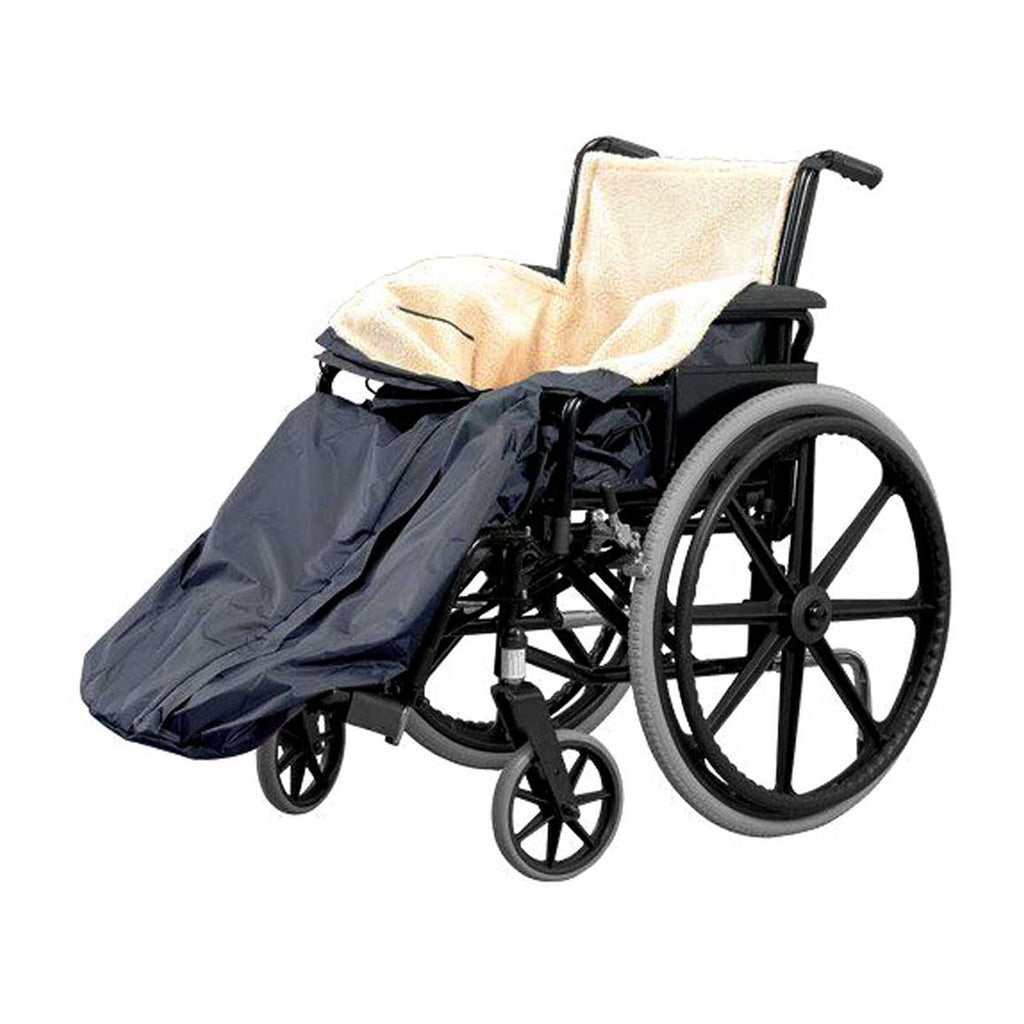 Fleece Lined Waterproof Cosy Wheelchair, Blue