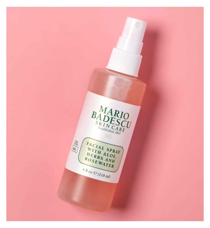 Mario Badescu facial spray rose water aloe 118ml, imported from the UK