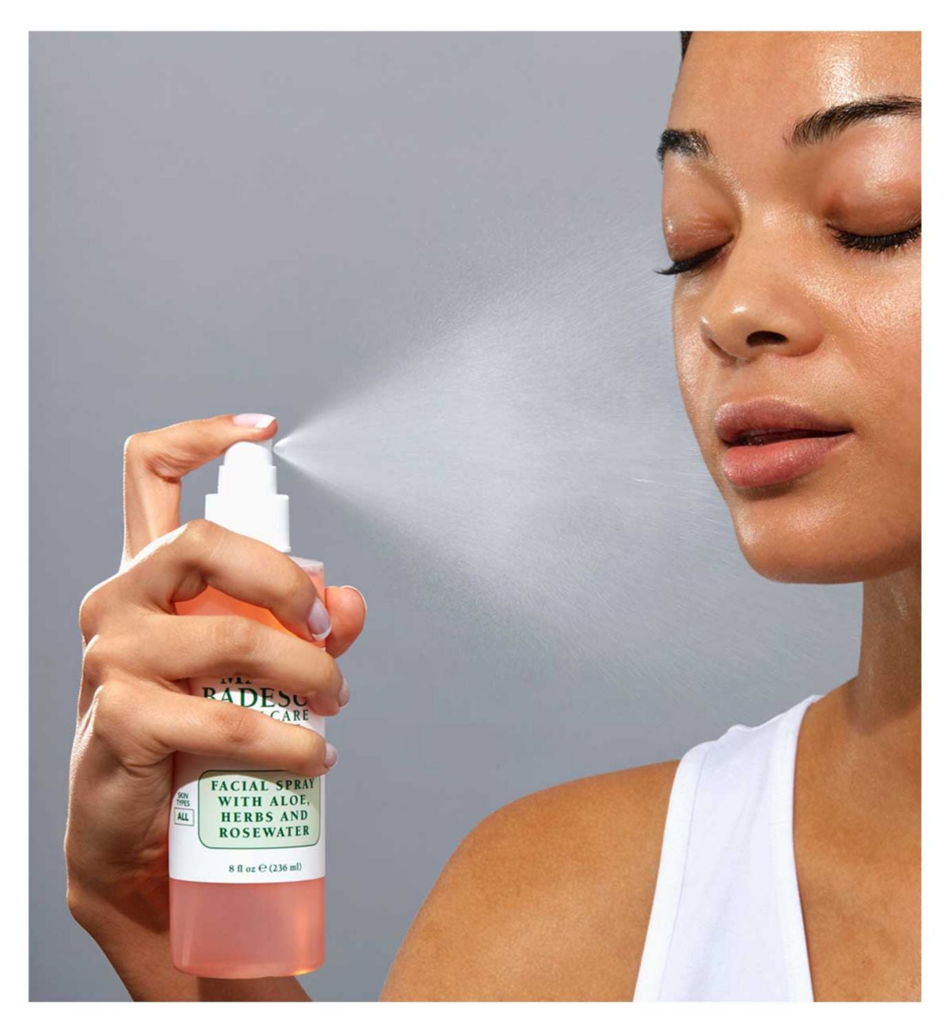 Mario Badescu facial spray rose water aloe 118ml, imported from the UK