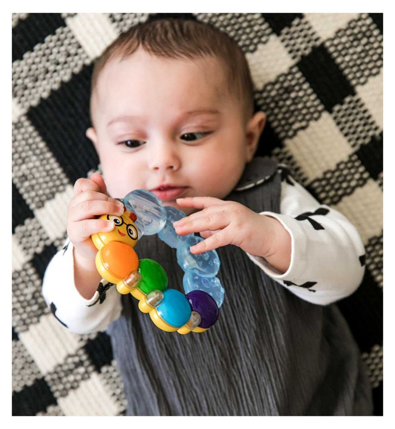 Baby Einstein Teether Rattle Caterpillar Shape Toy - British product