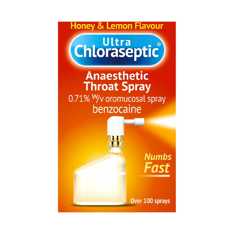 Ultra Chloraseptic Honey Lemon throat spray 15ml - British product