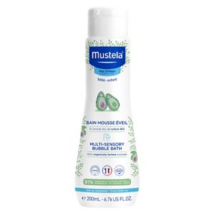 Mustela Multi-Sensory Bubble Bath 200ml, imported from the UK