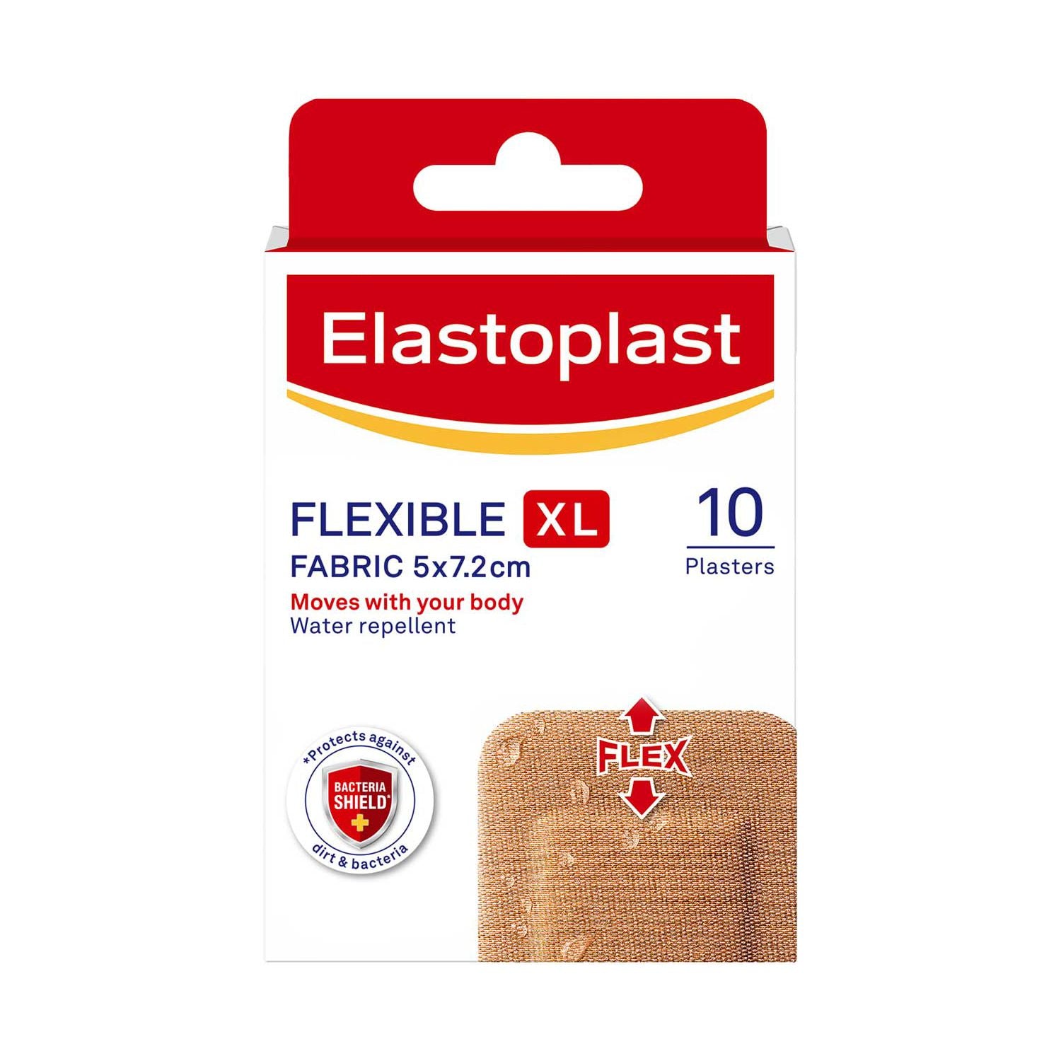 Elastoplast Flexible XL Fabric Plasters 10 Pack, UK version