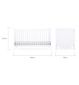 CuddleCo Cot Bed White - British product