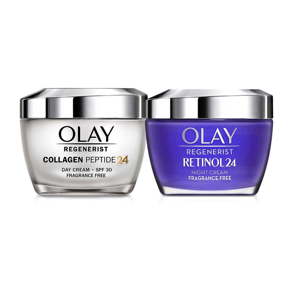 Olay Day & Dream with Collagen Peptide24 Day Moisturiser & Retinol24 Night Moisturiser Bundle GOODS Boots   