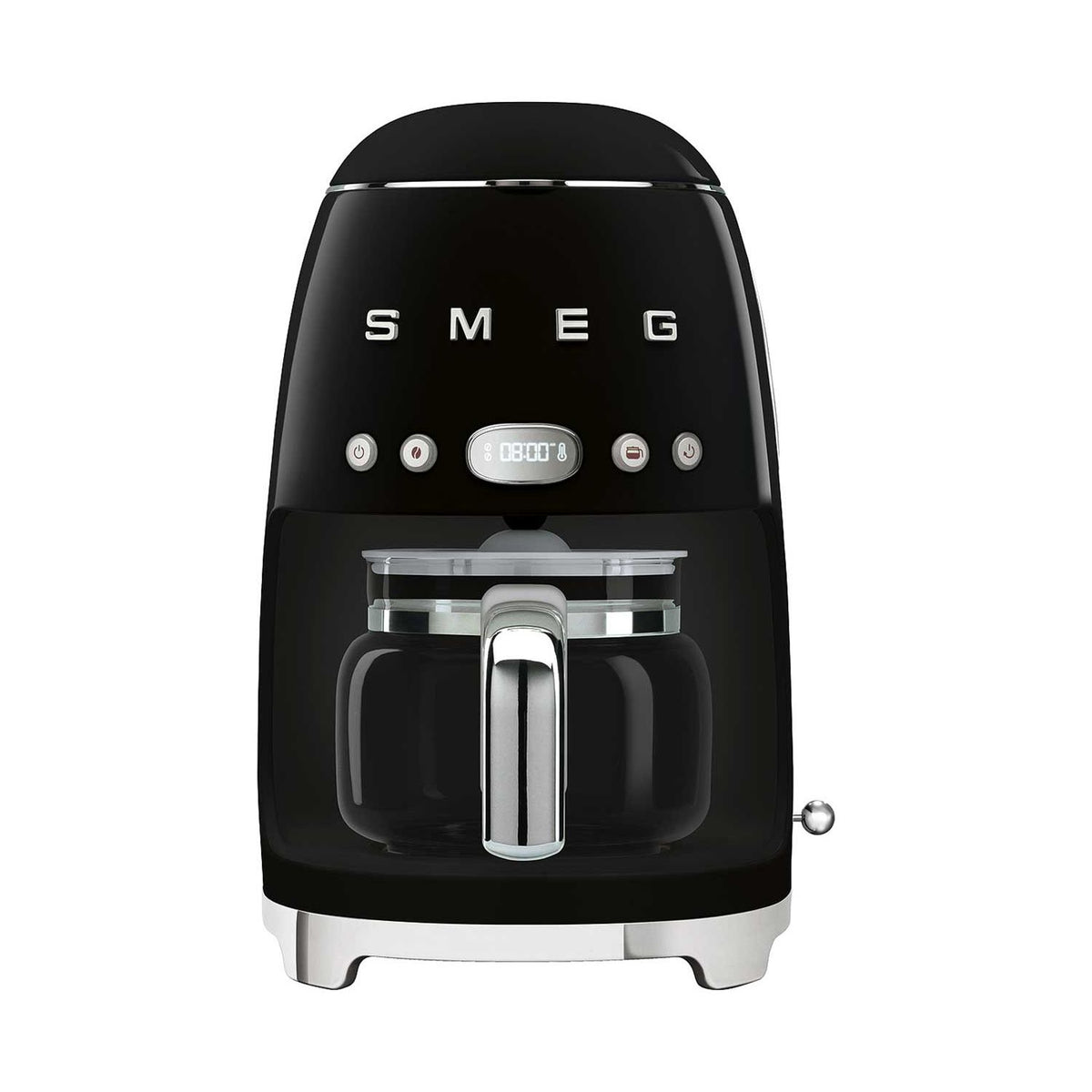 Smeg black drip coffee machine 1.4L, UK version