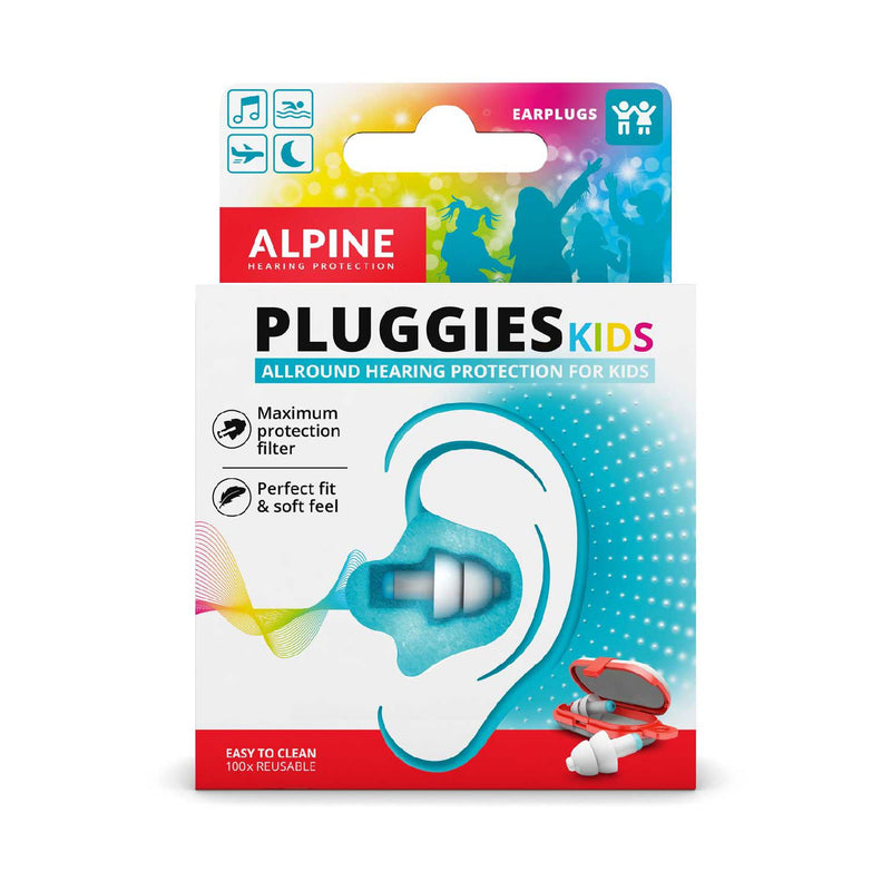 Alpine Pluggies kids filtered earplugs 1 pair, imported from the UK