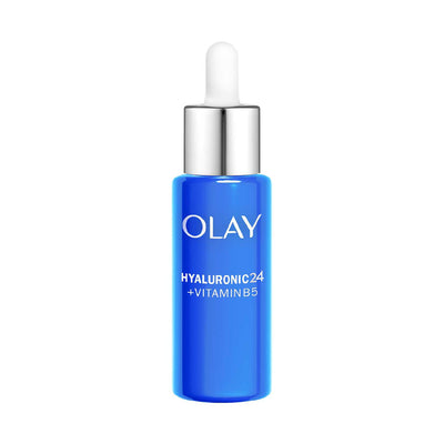 Boots Olay Hyaluronic Acid 24 + Vitamin B5 Ultra Hydrating Day Face Serum with Niacinamide, 40ml- Buy online at McGrocer