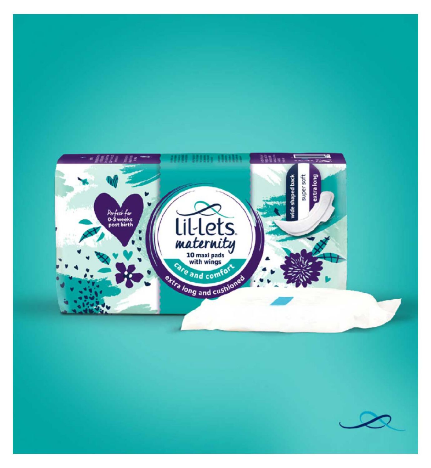 Lil-Lets maternity pads with wings 10 pack (British brand)