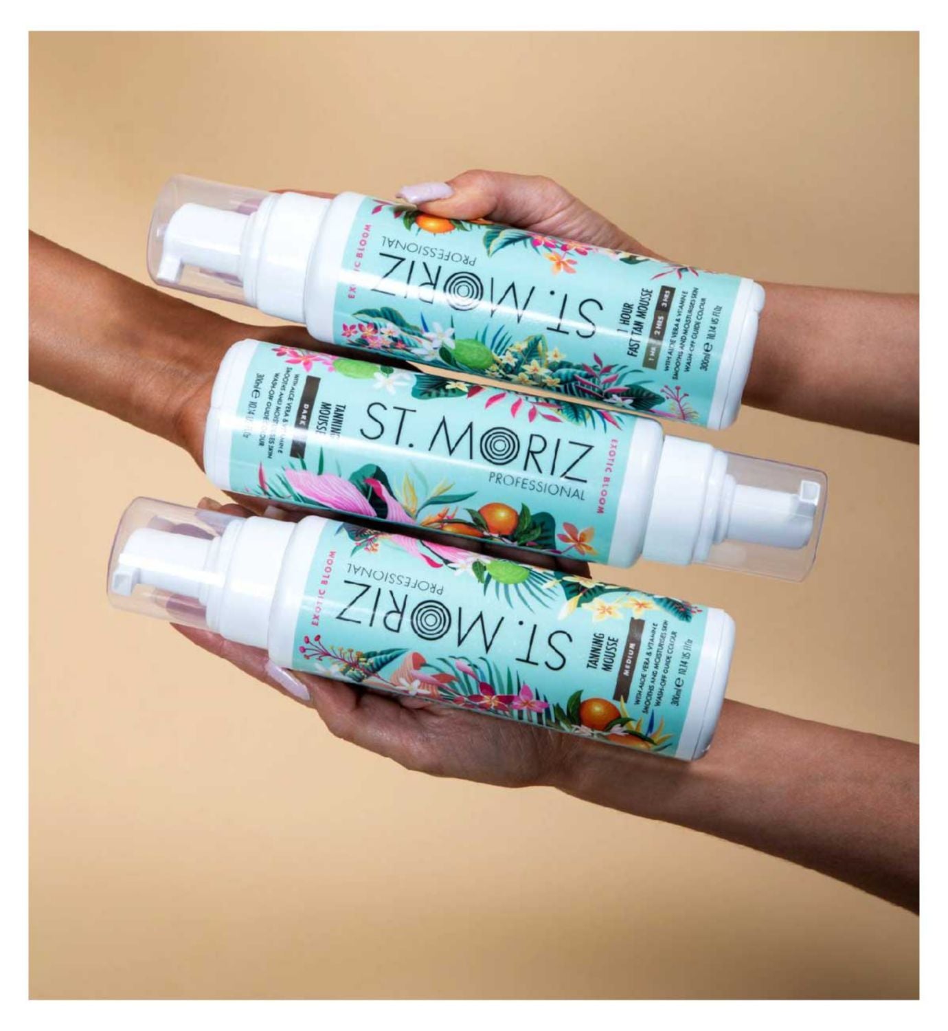 St Moriz Exotic Bloom tanning mousse 300ml (British brand)