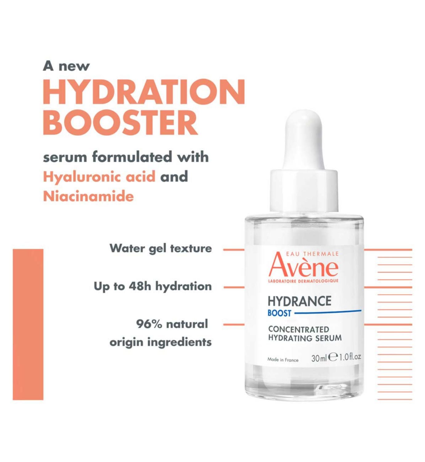 Avène Hydrance Boost Serum Dehydrated Skin 30ml - British product