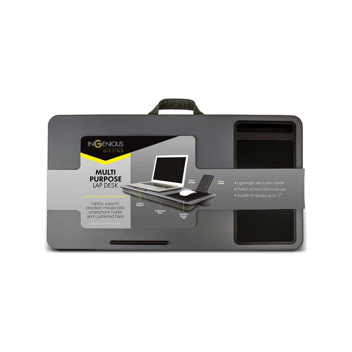 Lapdesk Tray portable laptop desk with mousepad and phone holder - British product