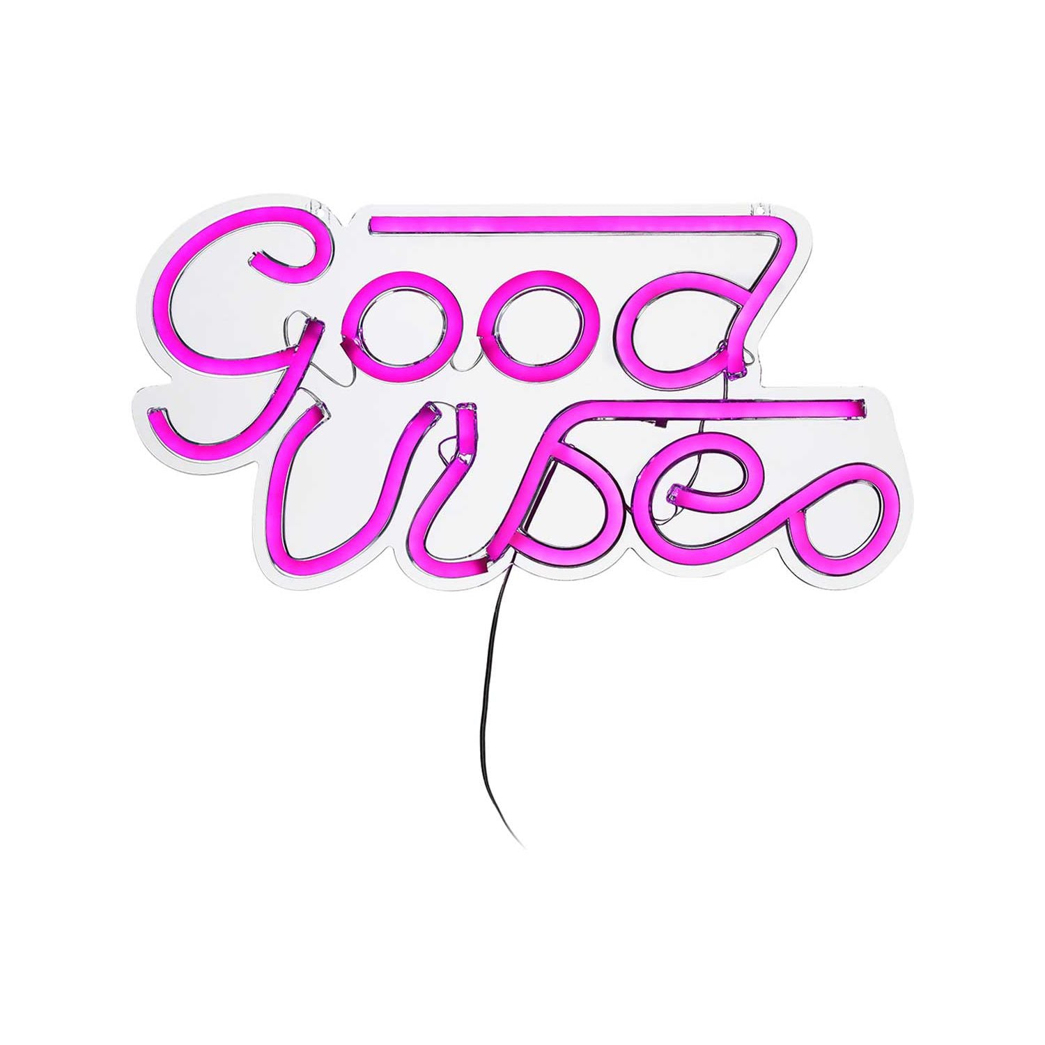 Neon LED Good Vibes light - British product