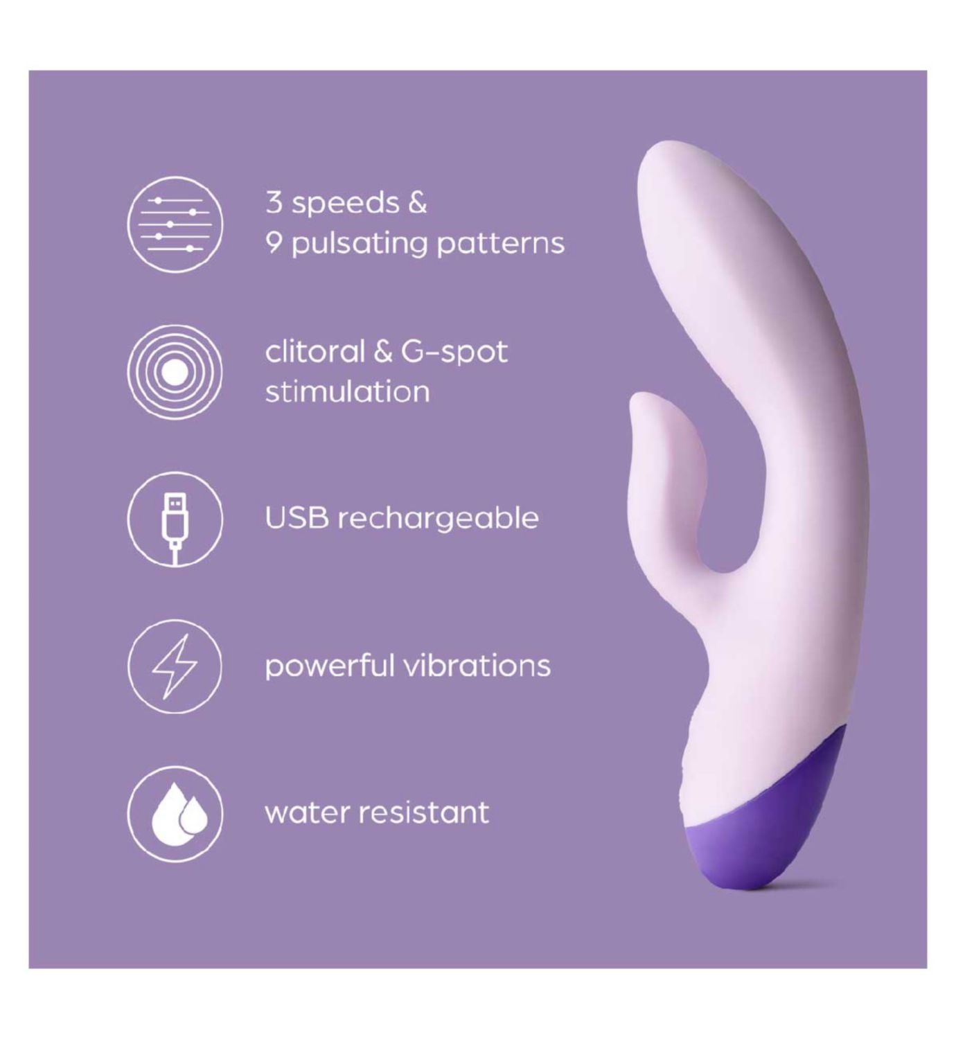 So Divine Rabbit Vibrator self pleasure toy, imported from the UK