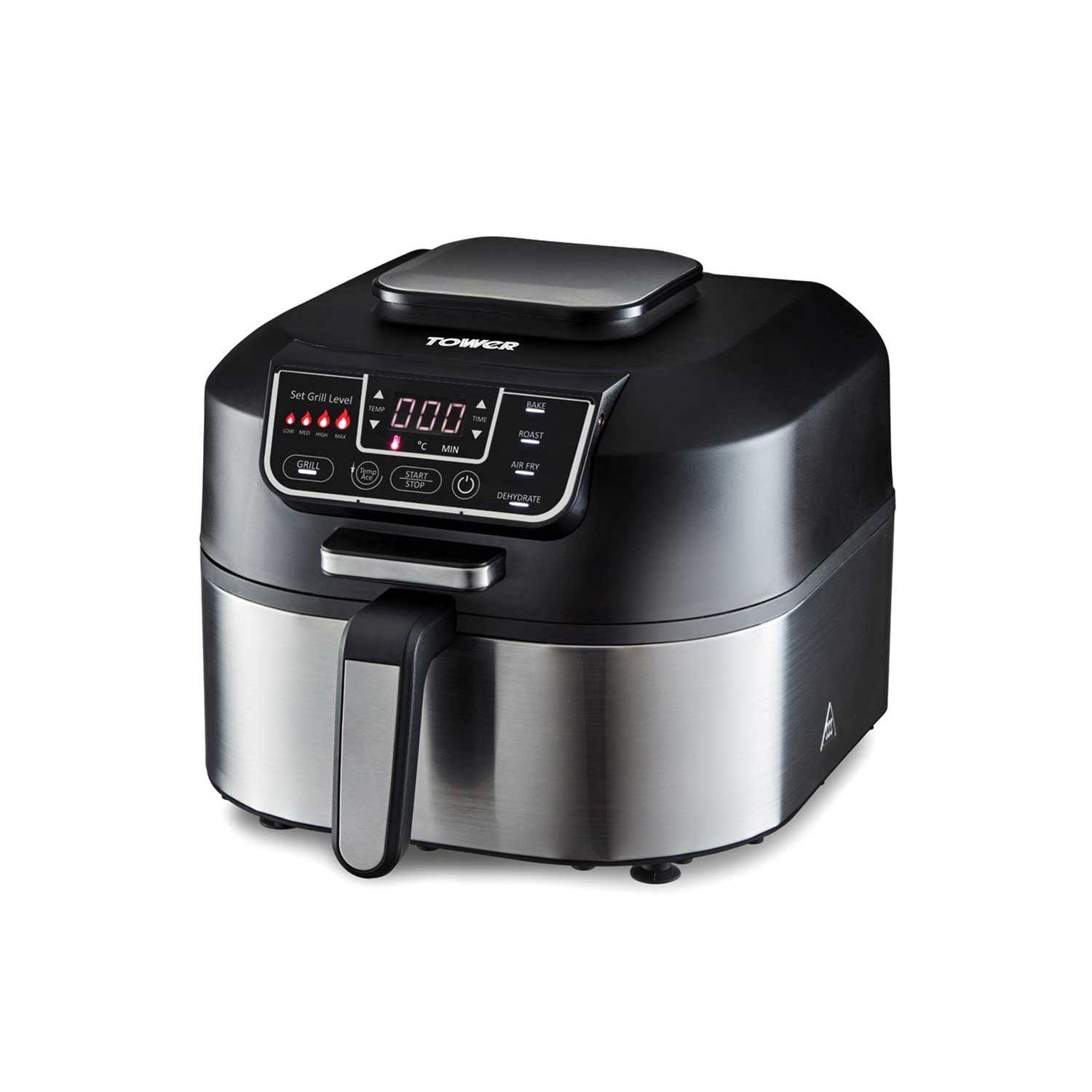 Tower smokeless grill air fryer 5.6L black (British brand)