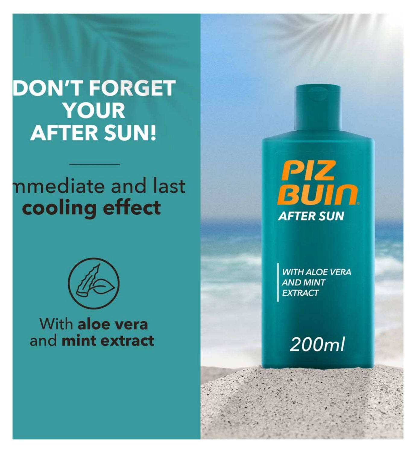 Piz Buin sun sensitive skin lotion SPF30 400ml (British brand)