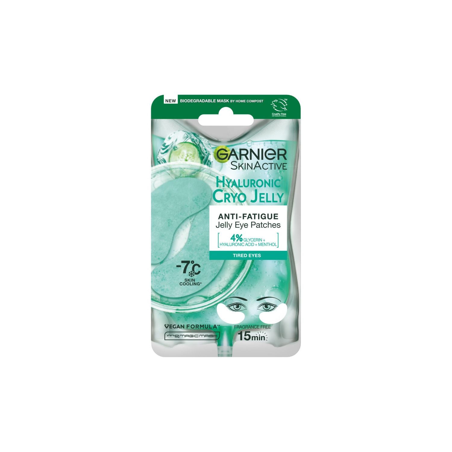 Garnier Cryo Jelly anti-fatigue eye patches (British brand)