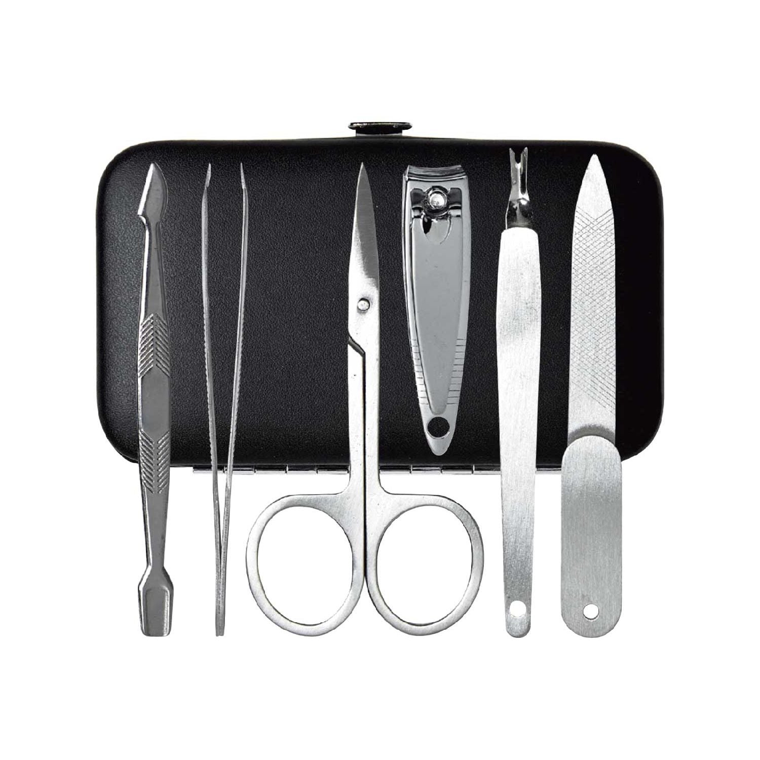 Boots Mini Manicure Set grooming kit with faux leather case, UK version