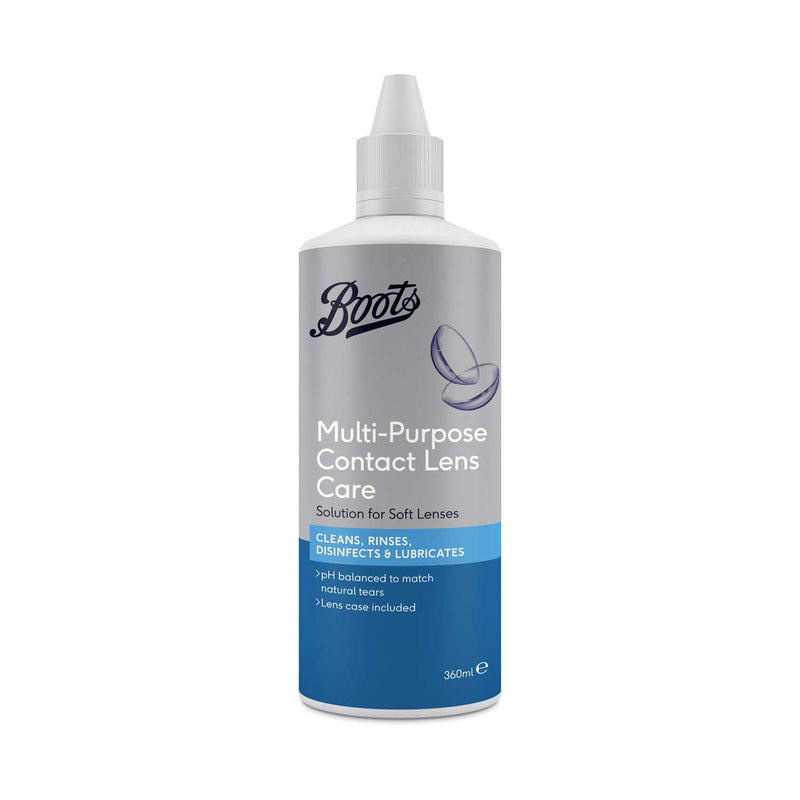 Boots multi-purpose contact lens solution 360ml (British brand)