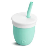 Munchkin silicone straw training cup with lid 4oz, imported from the UK