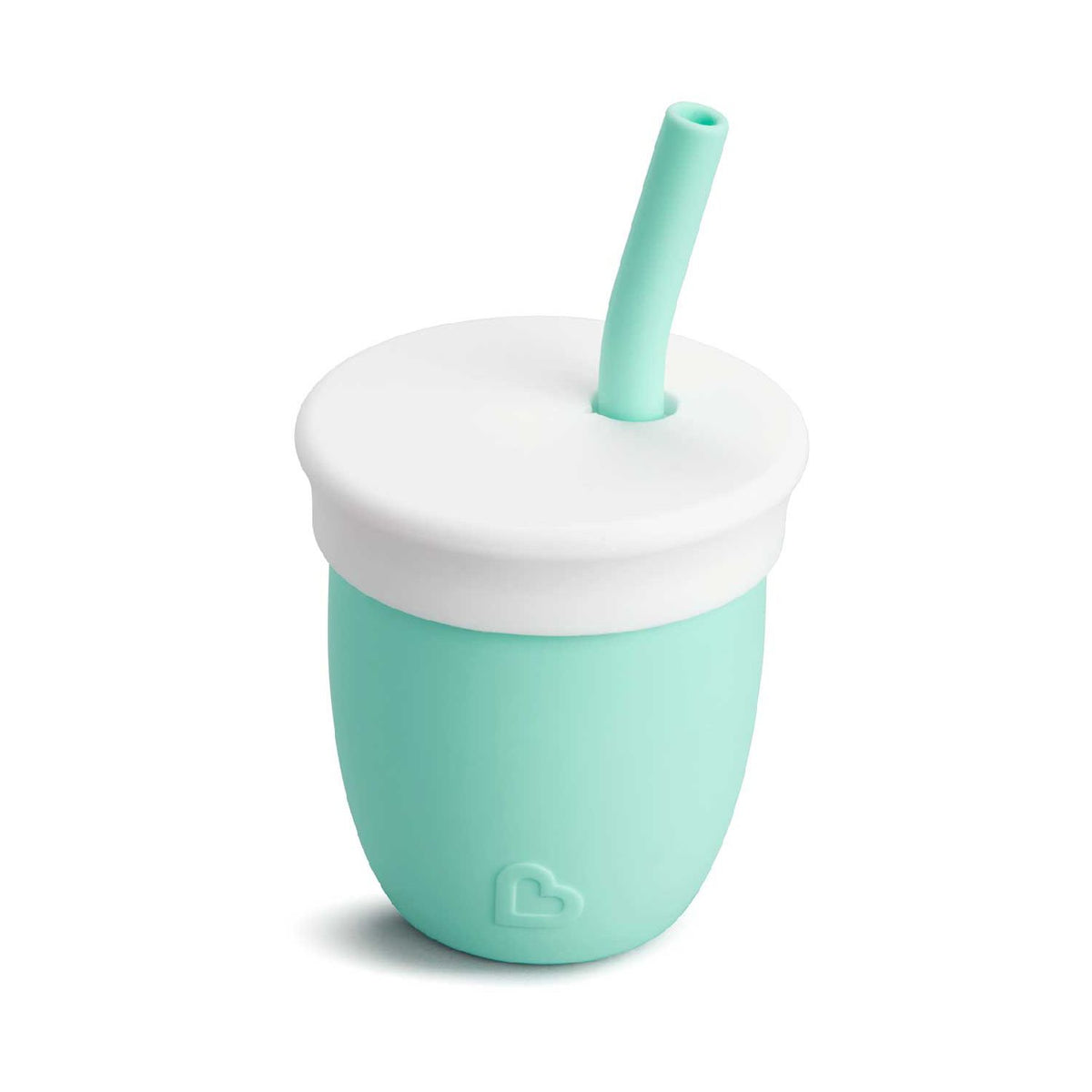 Munchkin silicone straw training cup with lid 4oz, imported from the UK